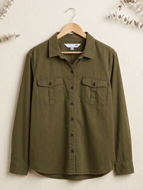 Old Navy ‘The Classic Shirt’ Women’s Button Down Olive Green - Size XXL